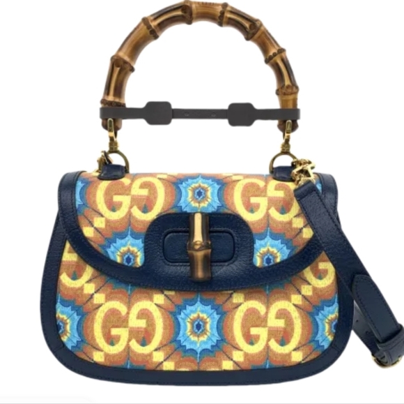 Gucci Handbags - GUCCI 1947 Bamboo Handle Crossbody Bag.